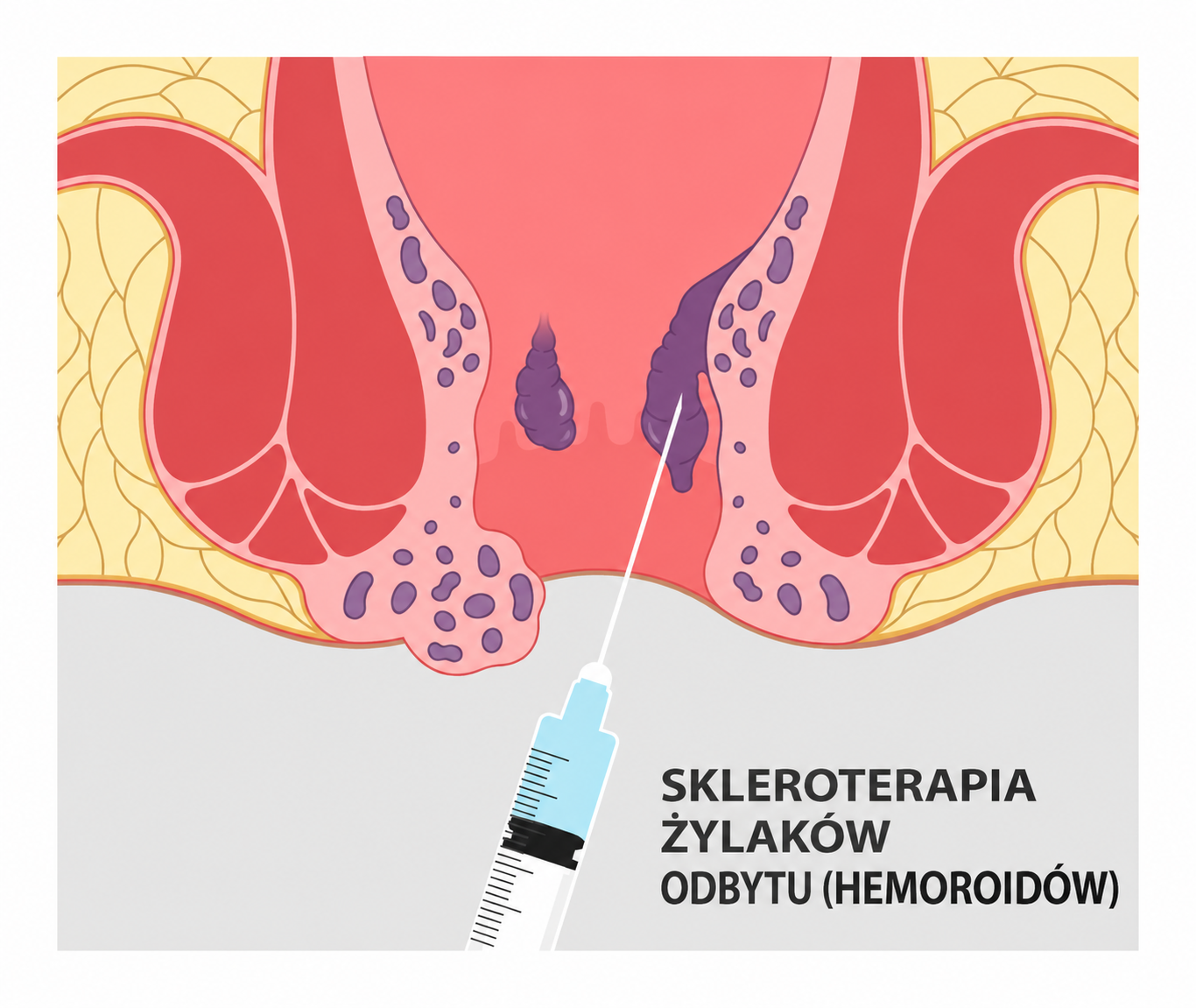 Skleroterapia żylaków odbytu